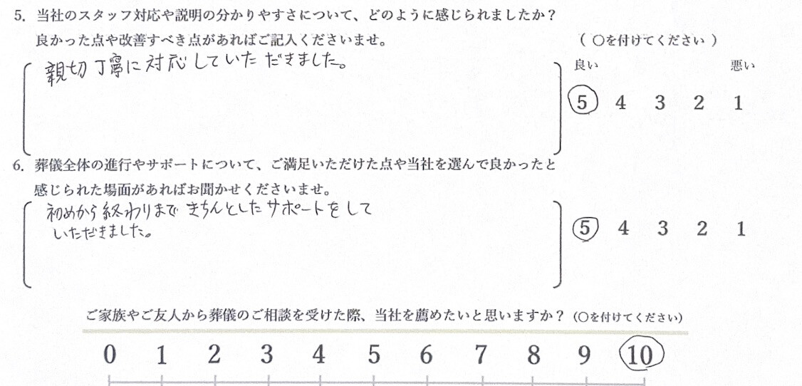 堺市堺区の家族葬INORITEイノリテ堺斎場前ホールで行われた一日葬の式場風景とお客様の声