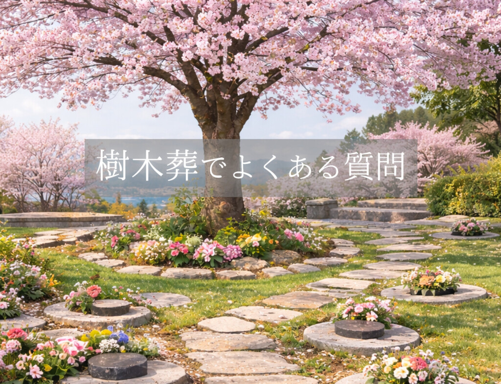 堺市で検討できる樹木葬について、供養の特徴や選ばれる理由を分かりやすく解説する記事用の画像です。