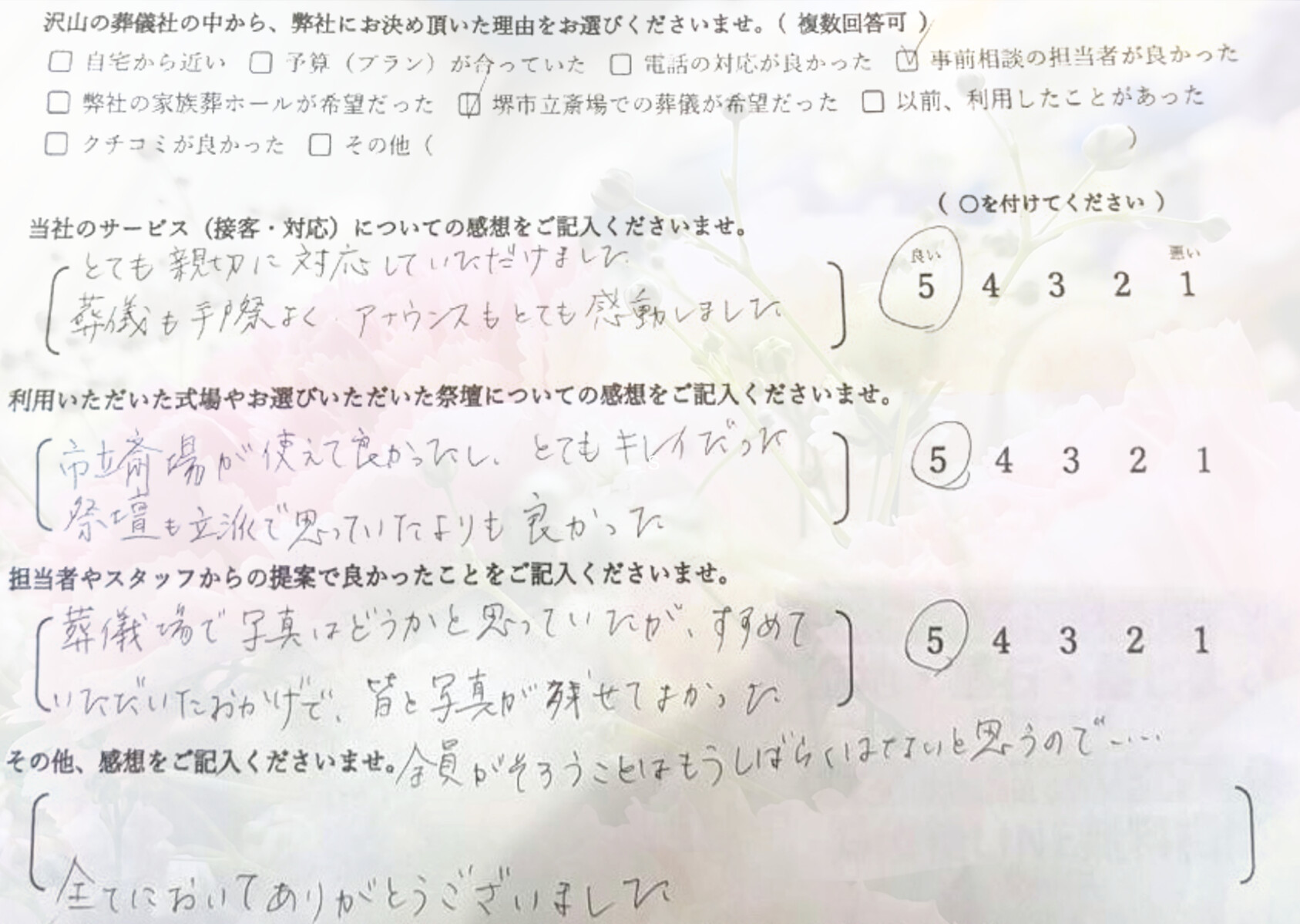 堺市東区で一日葬を終えたご家族が祭壇前で静かに手を合わせる様子
