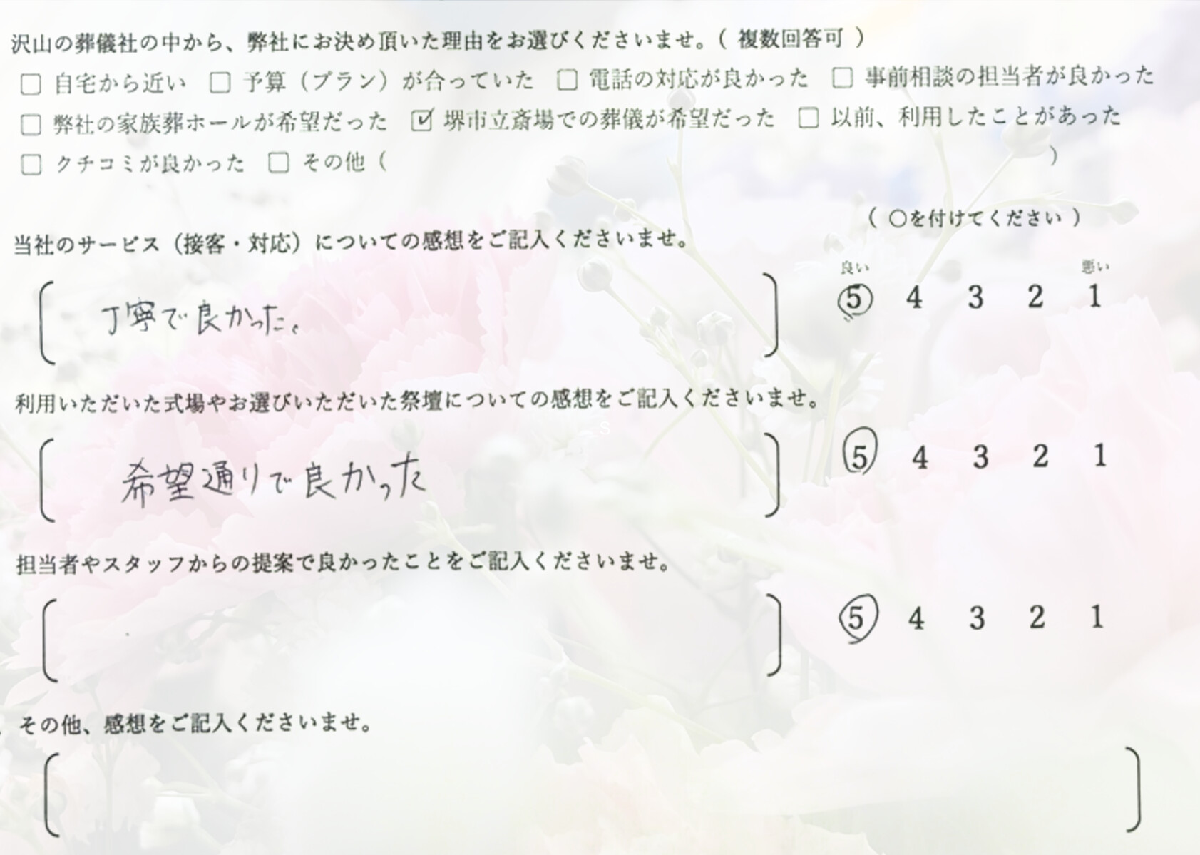 堺市西区で一日葬を終えたご家族が祭壇前で静かに手を合わせる様子